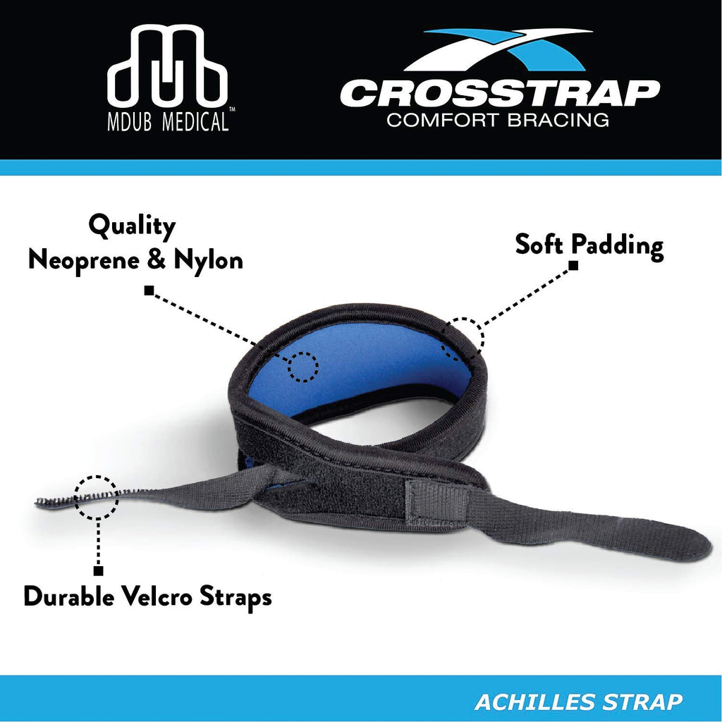 Crosstrap Shin Splint Support Strap  Adjustable Neoprene Shin Splint & Leg Compression Support Strap  For Strains, Injuries, Pai