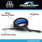 Crosstrap Shin Splint Support Strap  Adjustable Neoprene Shin Splint & Leg Compression Support Strap For Strains, Injuries, Pain
