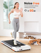 Therun Walking Pad, Under Desk Treadmill 2.5 Hp With Remote Control For Jogging And Walking, Widen Running Belt Portable 265Lbs