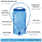 Triwonder 1-1.5-2-3L Bpa Free Hydration Bladder Hydration Pack Water Reservoir For Bicycling Hiking Camping Backpack (1L)