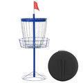 Soozier Portable Disc Golf Basket Target with 24Chain, Travel Bag, Dark Blue