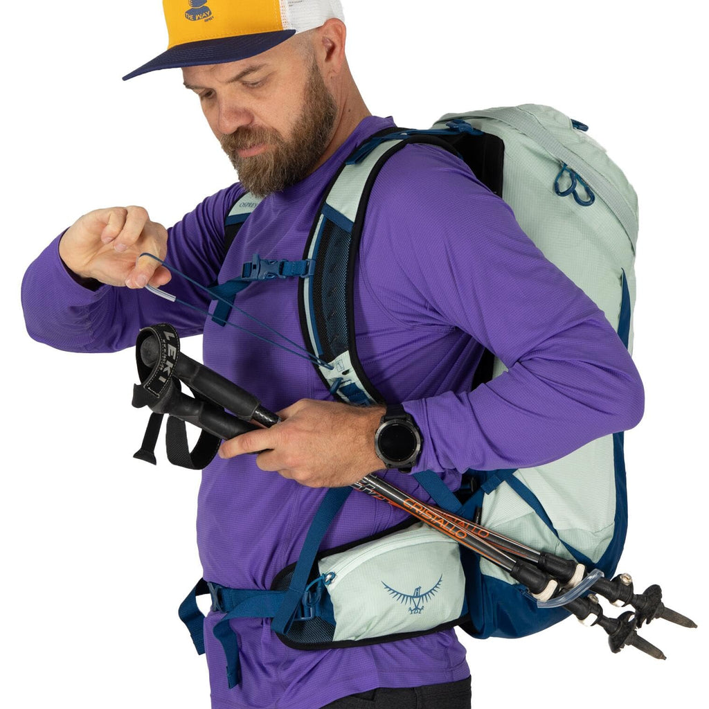 Osprey Talon 26L Mens Lightweight Hiking Backpack - Daypack for Travel & Camping, Black/Coal Grey