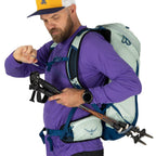 Osprey Talon 26L Mens Lightweight Hiking Backpack - Daypack for Travel & Camping, Black/Coal Grey
