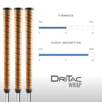 Winn Dri-Tac Wrap Oversize (+1/8'') Golf Grip, Classic Wrap-Style Design With Pronounced Contours For Ultimate Comfort, Winndry