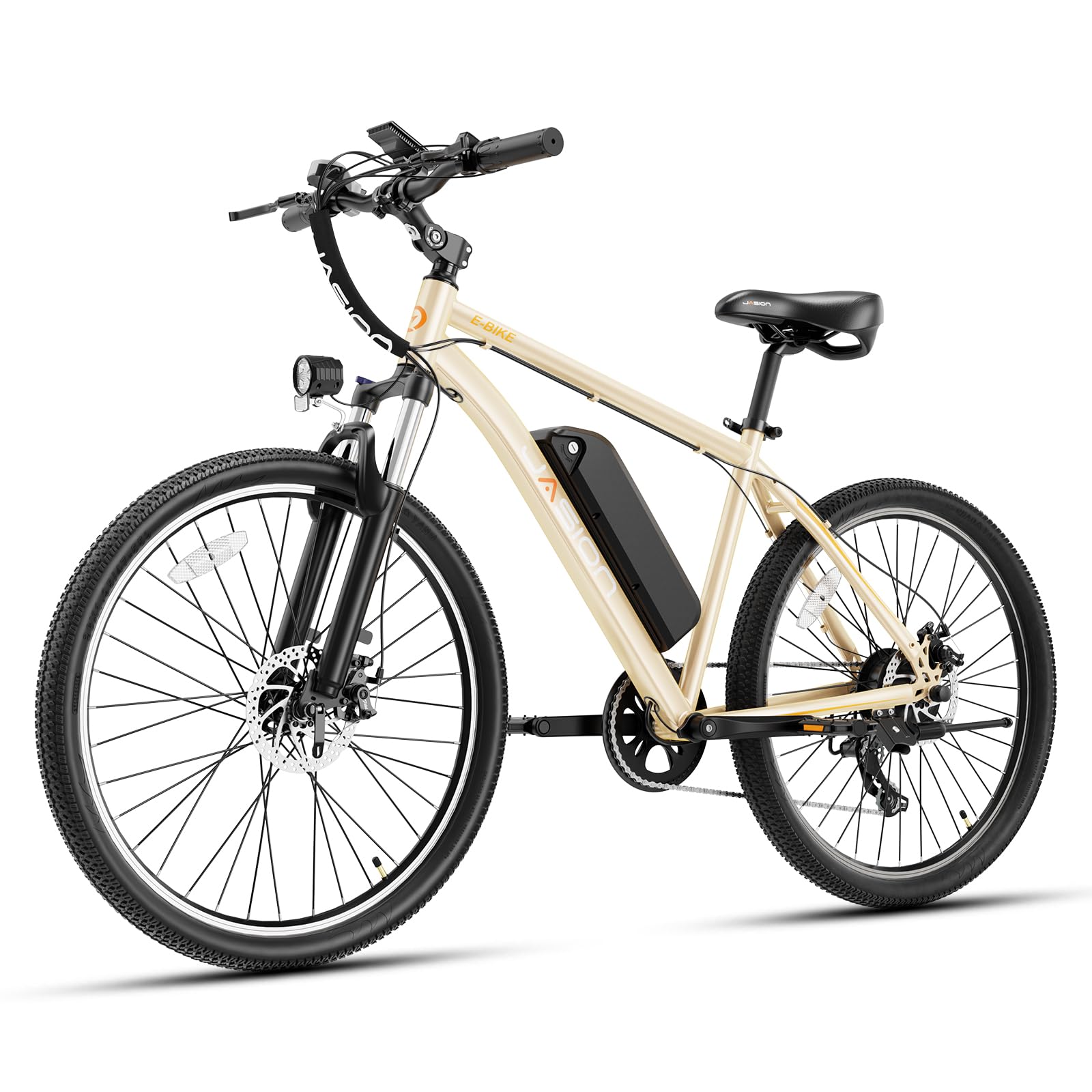 Jasion EB5 Electric Bike for Adults with Peak 1000W Brushless Motor, 40Miles 20MPH Commuting Electric Mountain Bike with 360Wh R