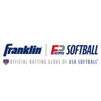 Franklin Sports Cfx Fp Softball Batting Gloves Pair, Women'S X-Large, White/Chrome