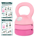 Adjustable Kettlebell - 5 Lbs, 8 Lbs, 12 Lbs Kettlebell Weights Set For Home Gym - Pink