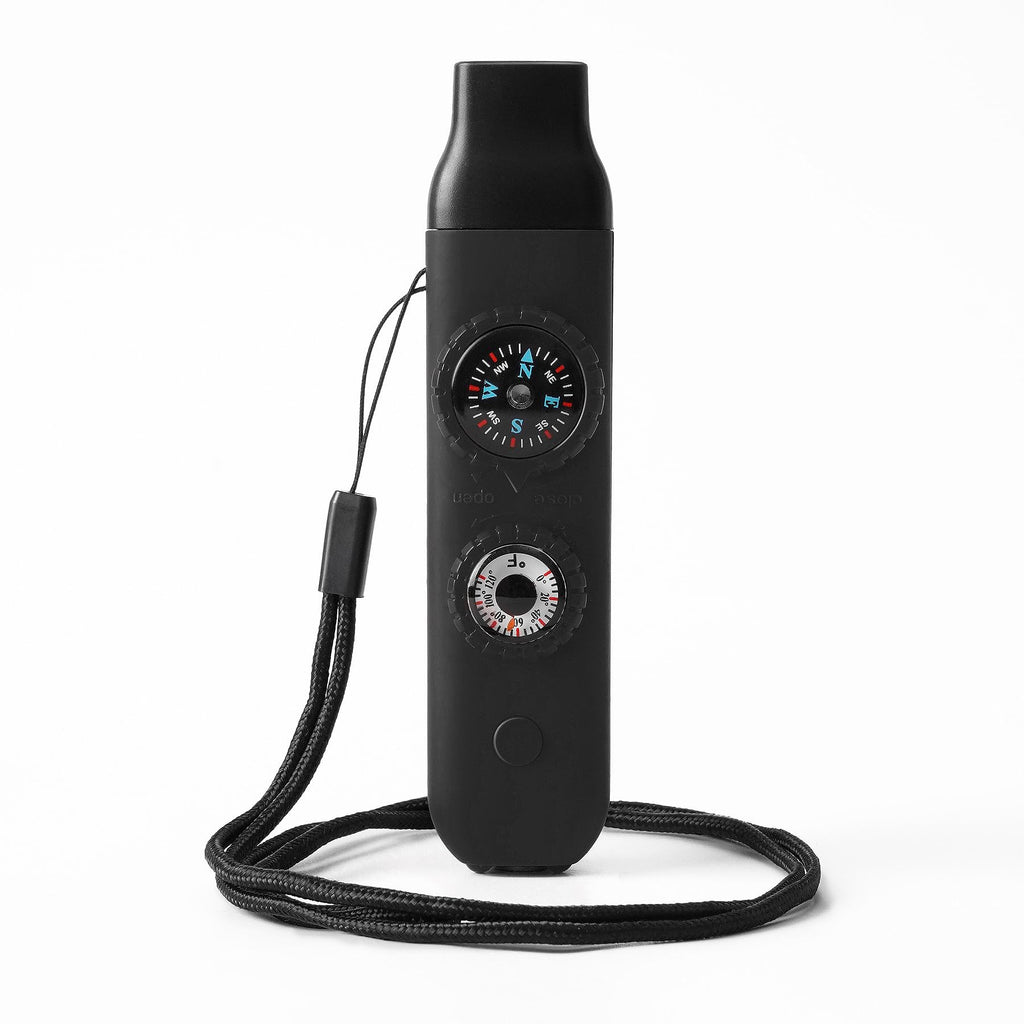 Emergency Survival Safety Whistle,Whistle For Kids With Lanyard,Compass,Thermometer,Ideal For Kayaking, Boating, Hiking, Camping
