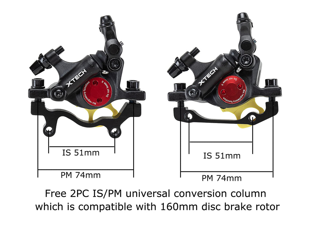 Bucklos Zoom Hb-100 Mtb Line Pulling Hydraulic Disc Brake Calipers Front + Rear, Aluminum Alloy Mountain Bike Hydraulic Disc Bra