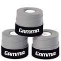 Gamma Sports Supreme Overgrip For Tennis, Pickleball, Squash, Badminton, And Racquetball Racquets, 3-Pack, Grey