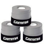 Gamma Sports Supreme Overgrip For Tennis, Pickleball, Squash, Badminton, And Racquetball Racquets, 3-Pack, Grey