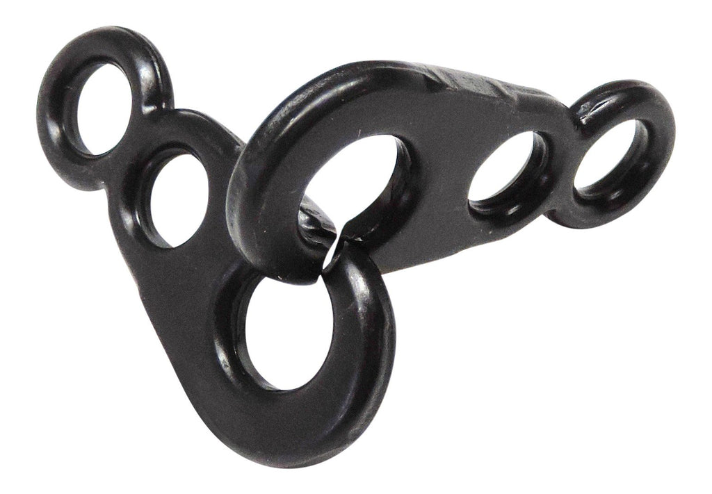Brummel Hooks - Sister Clips Stainless Steel For 1/8 Inch To 1/4 Inch Cord. (Blackened Stainless Steel, 5 Pair Pack)