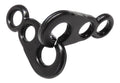 Brummel Hooks - Sister Clips Stainless Steel For 1/8 Inch To 1/4 Inch Cord. (Blackened Stainless Steel, 5 Pair Pack)
