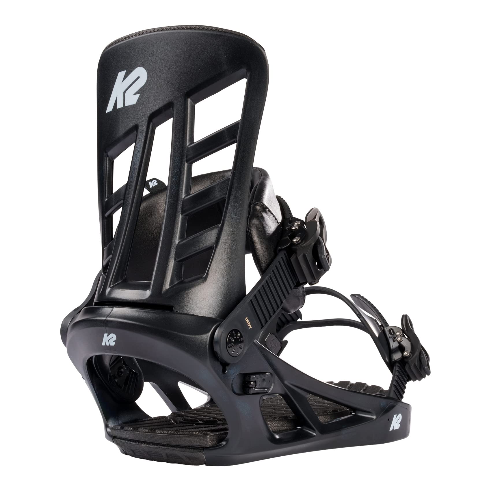 K2 Indy Mens Snowboard Bindings, Black, Xl