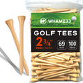 Whamz33 W Professional Wooden Golf Tees 2 3/4 Inch Tee Pack Of 100 Golf Tee
