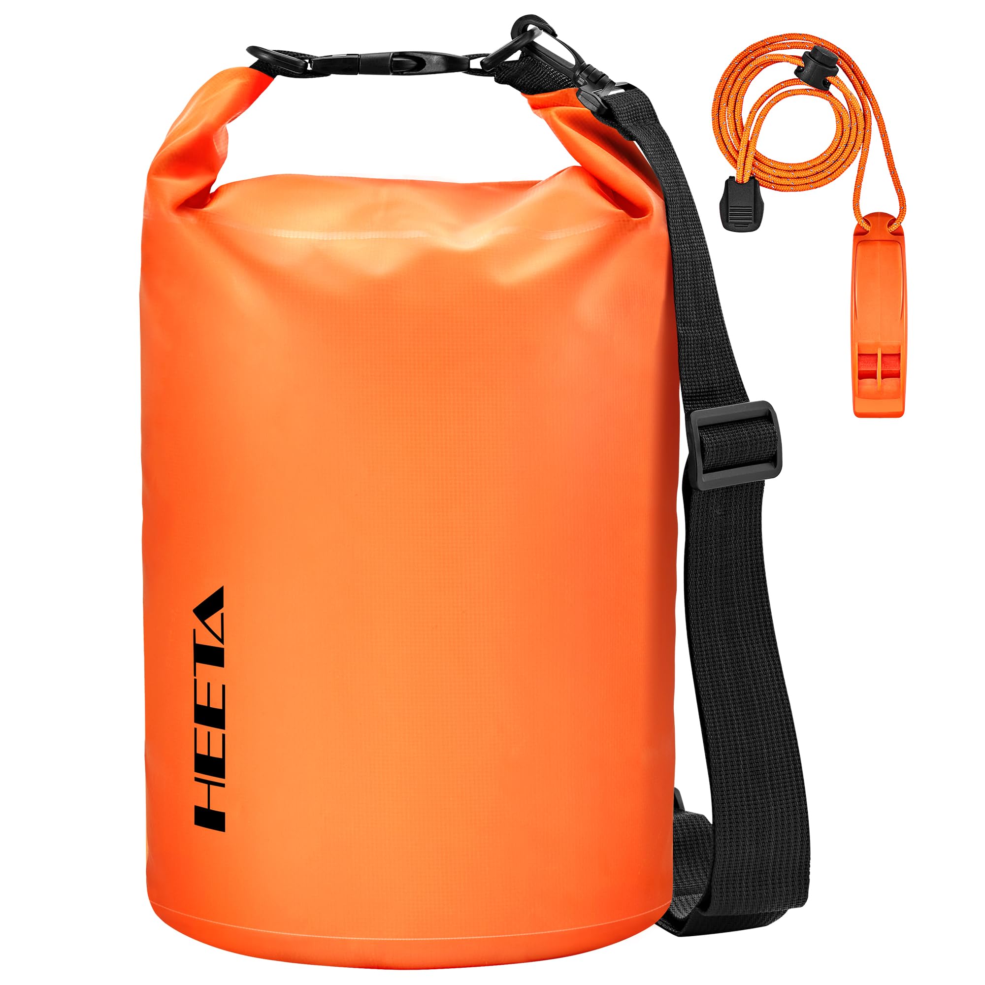 HEETA Waterproof Dry Bag for Women Men (Upgraded Version), Roll Top Lightweight Dry Storage Bag Backpack with Emergency Whistle 