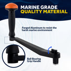 Five Oceans Universal Aluminum Lock-In Winch Handle, 10 Inches - Fo3743-M2