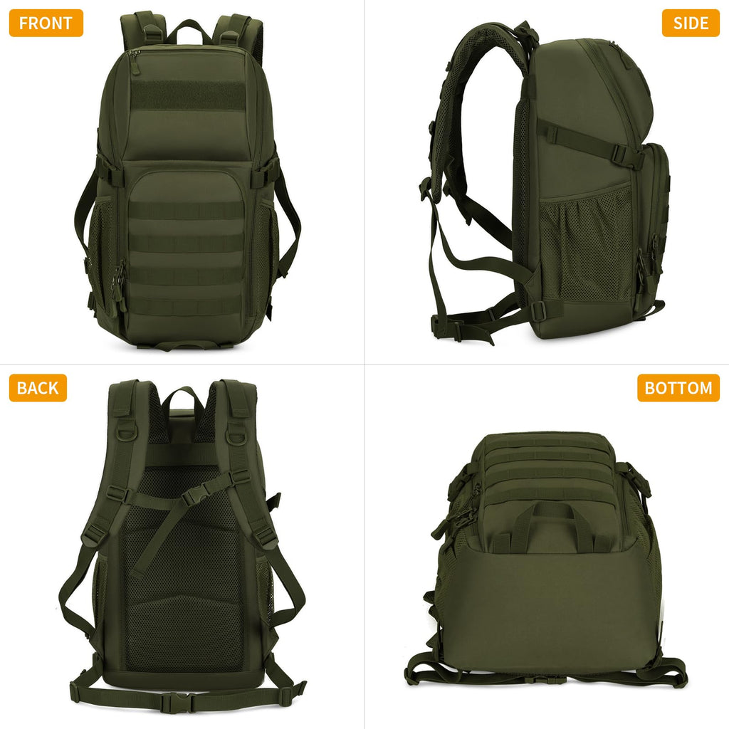 Huntvp Tactical Backpack Military Molle Backpack Hunting Rucksack Gear Assault Pack 25L Wr