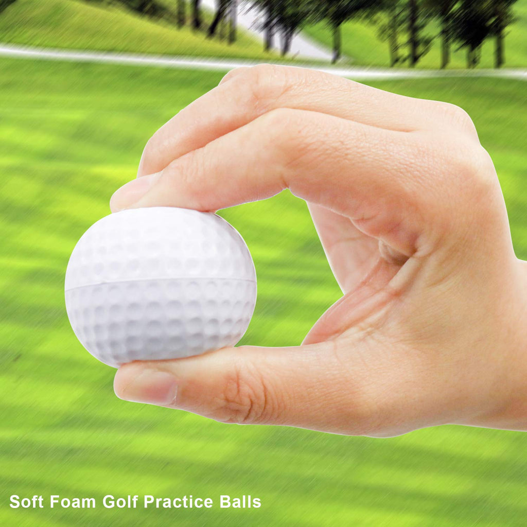 Bac-Kitchen 30 Pack Foam Golf Practice Balls - Realistic Feel And Limited Flight Training Balls For Indoor Or Outdoor