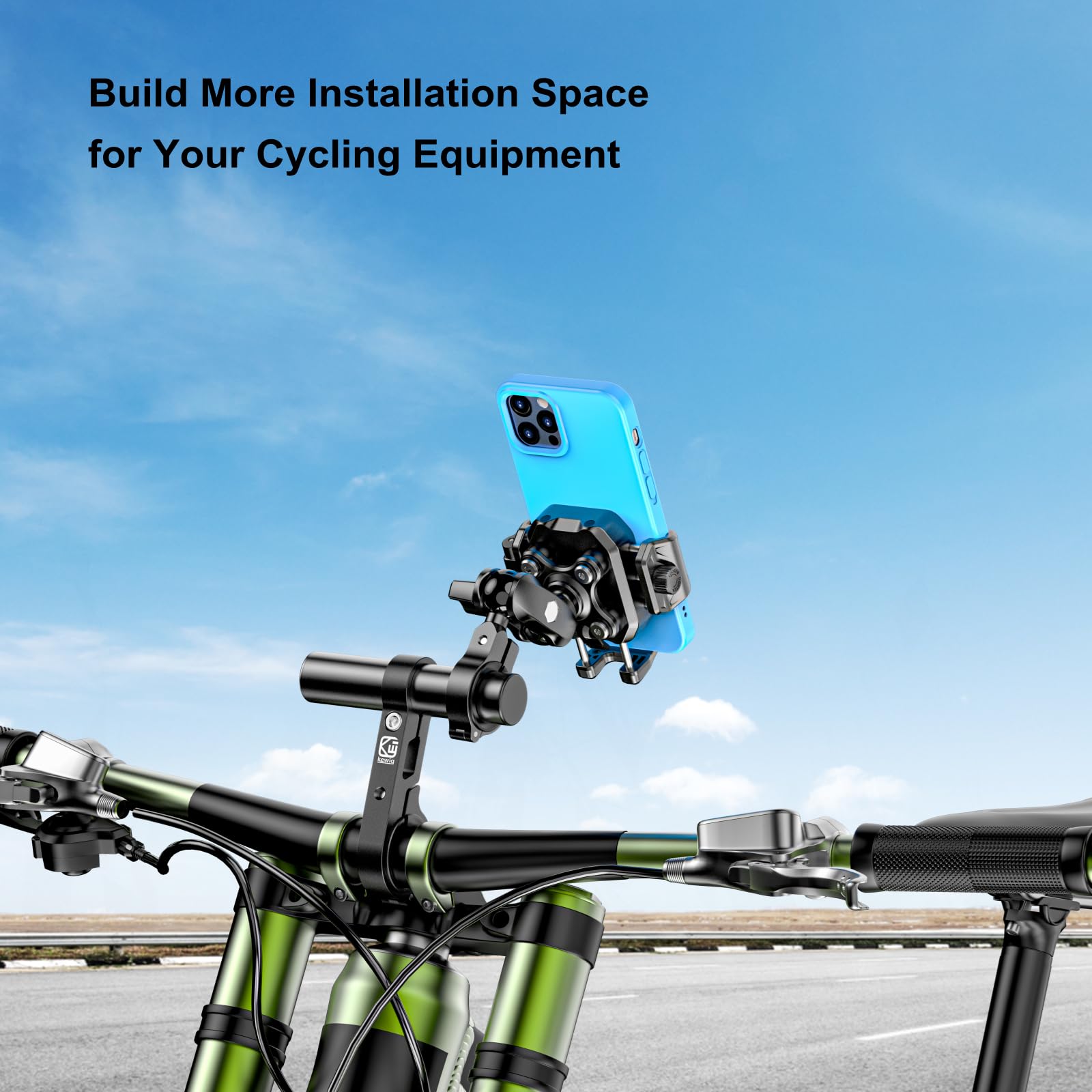 Brcovan Aluminum Alloy Handlebar Extensions For Bicycle & Motorcycle, Bike Handlebar Extender With Single Mounting Clamp Bracket