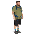 Osprey Talon 22L Mens Lightweight Hiking Backpack - Small Daypack for Travel & Camping, Black/Coal Grey, Extended Fit