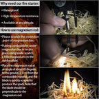 Daarcin Survival Paracord Bracelet,Fire Starter,Waterproof Sos Light, Compass, Whistle, Adjustable Ak87 20 In 1,Outdoor Ultimate