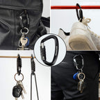 Heavy Duty Carabiner Clips 12Kn Aluminum D Ring Auto Locking Caribeaner Hooks