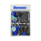 Senston New Racket Grip Anti Slip Perforated Super Absorbent Tennis Overgrip Badminton Overgrip Pickleball Overgrip 5 Pack Black