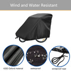 Sqodok Bicycle Trailer Cover, Waterproof Bike Trailer Storage Cover 420D Oxford Material With Pu Coating, Kid'S Pet Bike Trailer