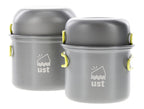 Ustduo Cook Kit With Lightweight, Compact, Bpa Free, Anodized Aluminum Construction For Camping, Hiking, Emergency And Picnics