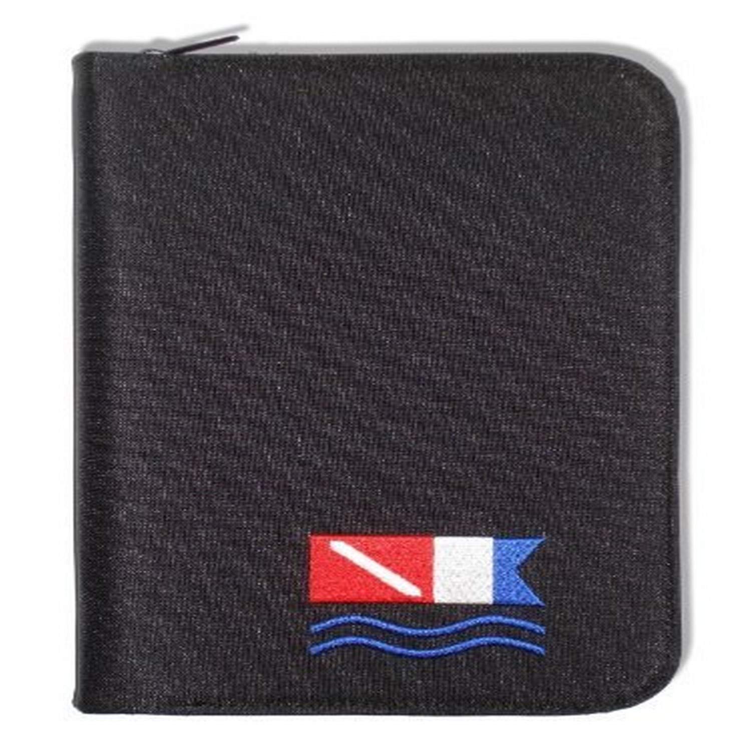 Innovative Scuba Concepts Scuba Diving Log Book - Black With Diver Down Alpha Flag Design, 9-1/2 X 6-3/4'' ''