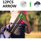 Zhao.Fu 29 Inch Carbon Arrow Practice Hunting Arrows Spine 400 With Removable Tips For Archery Compound & Recurve & Traditional