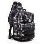 Hopopower Tactical Sling Bag Pack Military Assault Rucksack Shoulder Bag Backpack Chest Pack Handbag Waterproof For Travel Hikin