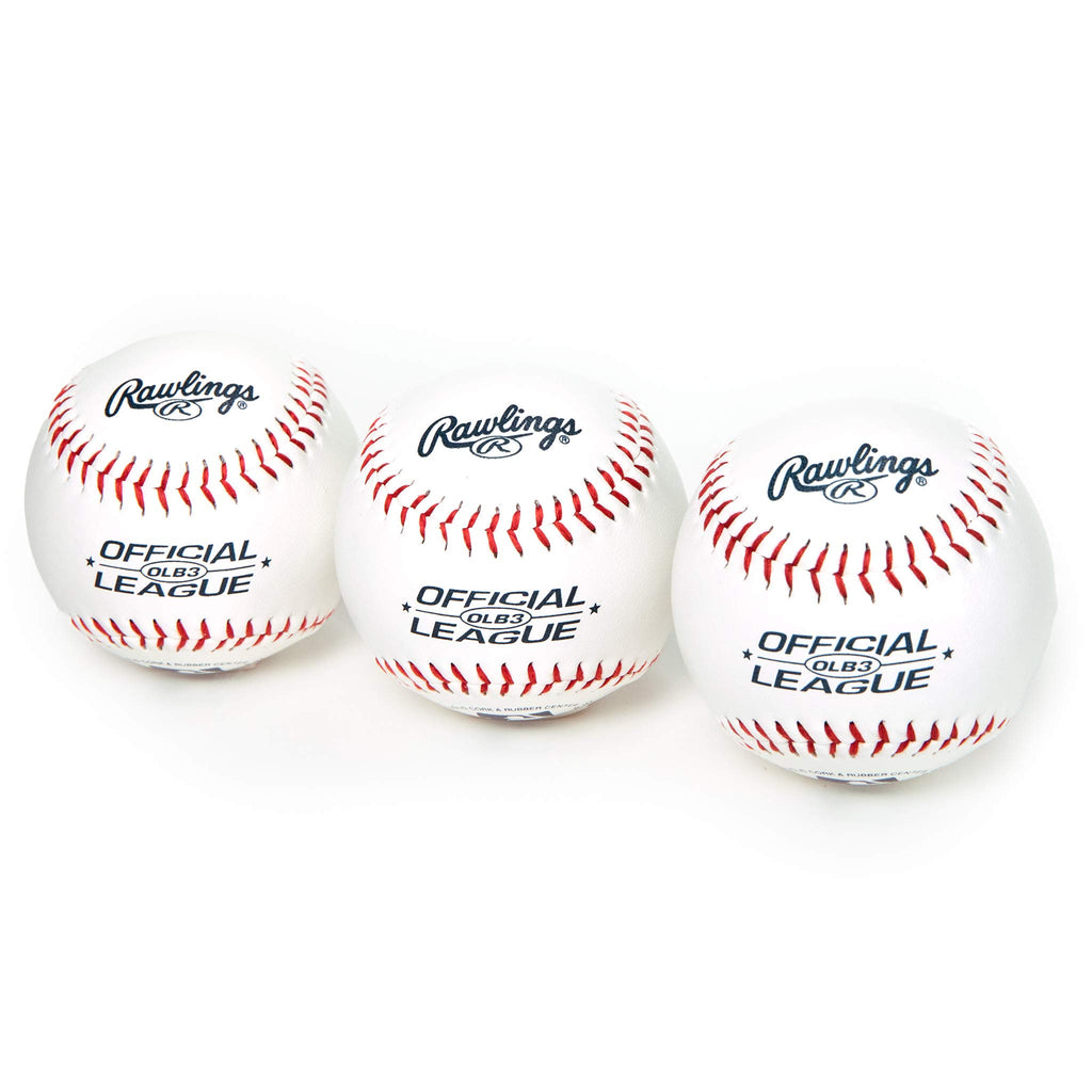 Rawlings  Official League Recreational Use Practice Baseballs  Olb3  Youth/8U  3 Count