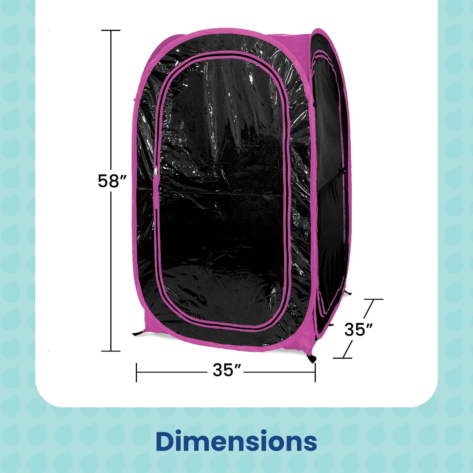 Weatherpod 1-Person Pop-Up Pod With Tinted Panels - Pop-Up Weather Pod, Protection From Cold, Wind And Rain With Added Privacy -