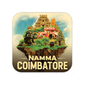 ISEE 360 Namma Coimbatore Wooden Printed Fridge Magnet for Kitchen Refrigerator Home Office Door Decors Travel Souvenir Gift L X