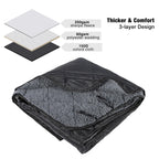 Redcamp Large Camping Blanket With Sherpa Lining, Cold Weather Warm Outdoor Blanket Windproof For Camping Stadium, Machine Washa