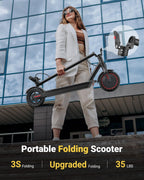 MAXSHOT V7 Electric Scooter, 350W Powerful Motor, 16MPH Top Speed,16Miles Long Range, 8.5 Solid Tires Folding Commuter Escooter