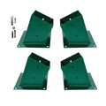 A-Frame Swing Brackets, 4x4 Base 4 Pcs (Inner Size 3.6x3.6) - Heavy Duty Swing Support for Wood and Concrete Floor, Corrosion-Re