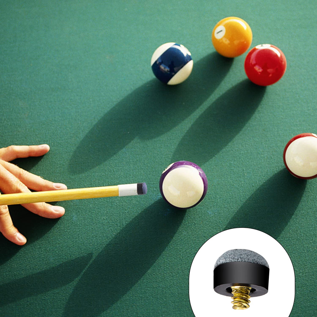 Gse 10 Pieces 12Mm/13Mm Billiard Cue Tips, Soft Pool Cue Tips, Pool Cue Stick Screw-On Tips Replacement (13Mm, Soft Tip)