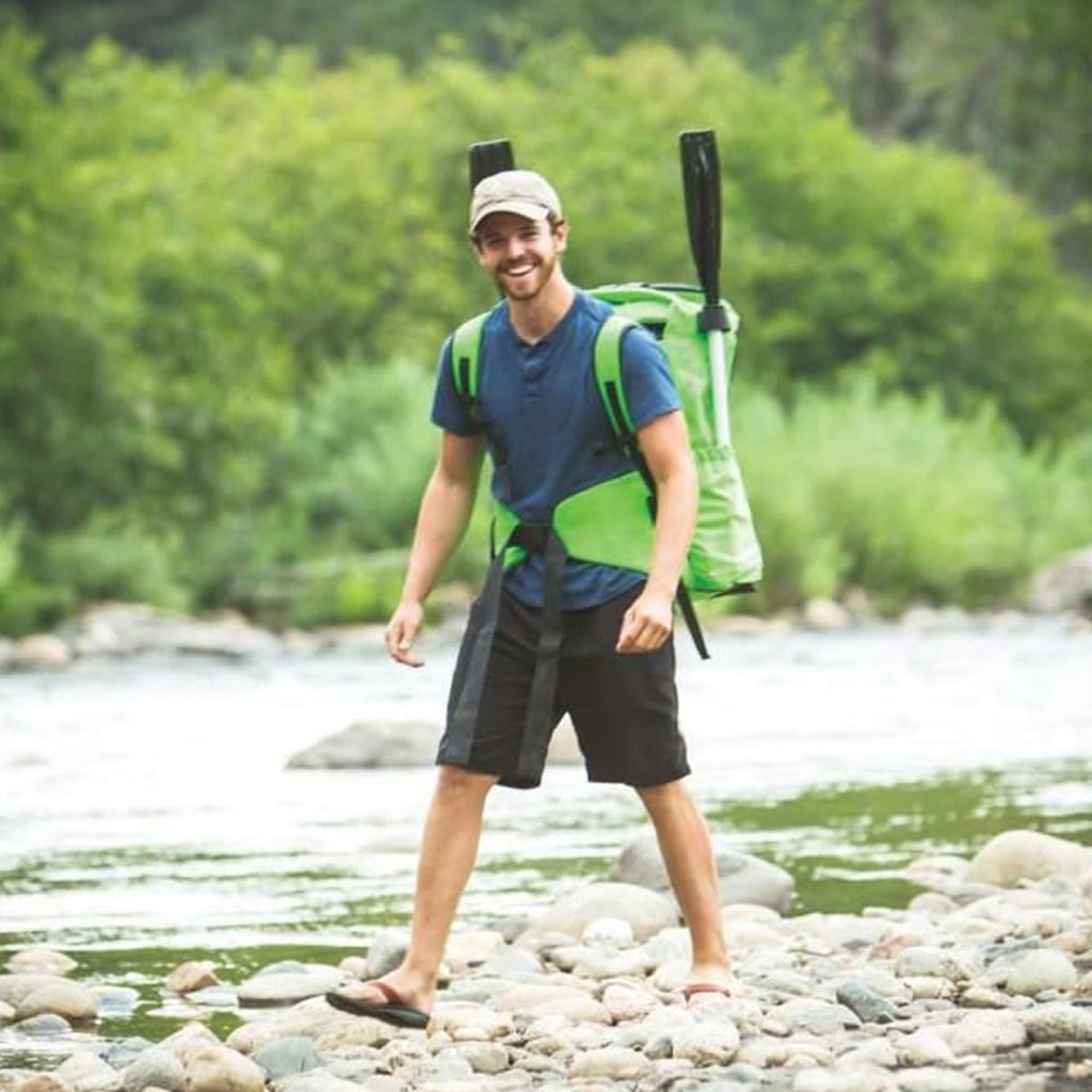 Sevylor Quickpak K5 1-Person Inflatable Kayak, Kayak Folds Into Backpack With 5-Minute Setup; Hand Pump And Paddle Included