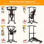 Sogespower Power Tower Dip Station Pull Up Bar For Home Gym Adjustable Height Strength Training Workout Equipment