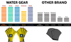Water Gear Neoprene Fingerless Force Gloves - Aqua Fitness Gloves - Great For Workouts And Diving - Designed With Enhanced Grip