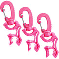 Weewooday 3 Scuba Dive Hose Holder Clip Accessories Diving Gear Holder Double Bcd Hose Clip with Snap Hook Buckle for Snorkeling