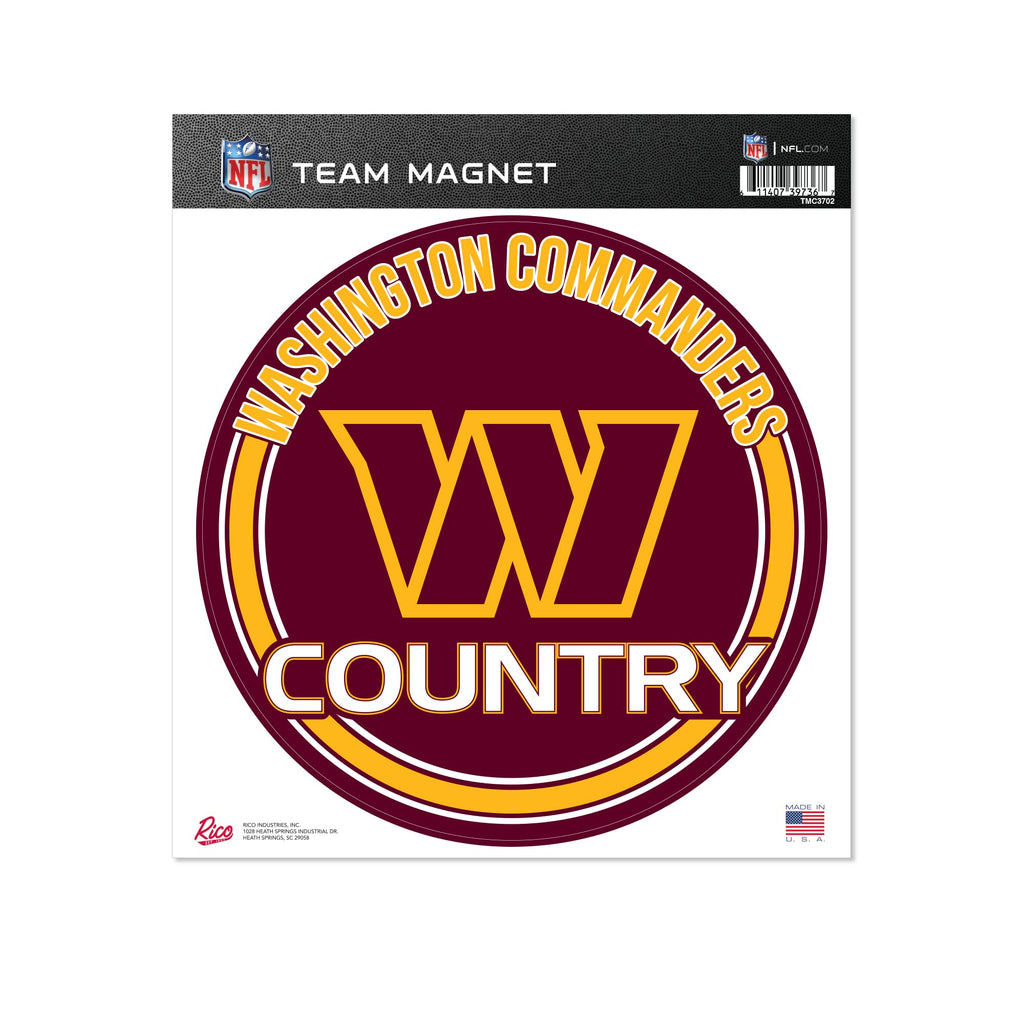 Rico Industries Nfl Washington Commanders 8'' Round Magnet