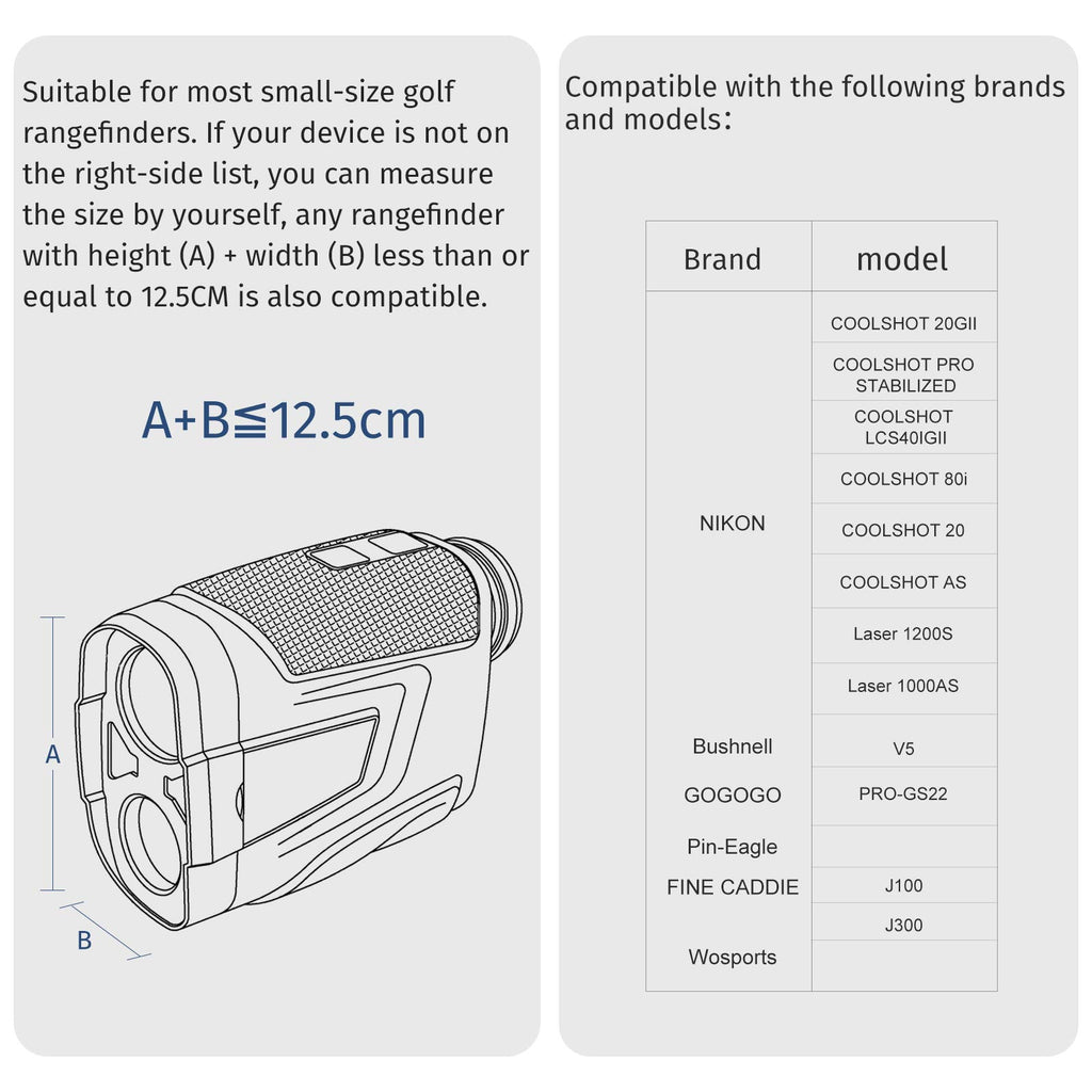 Genew Adjustable Rangefinder Magnetic Holder Strap For Easily Stick Golf Rangefinder On Golf Cart Railing Bar Or Frame For Nikon