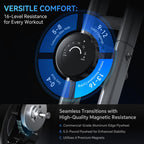 Portable Exercise Bike, Lightweight Stationary Bikes for Home Workout, Foldable Indoor Cycling Bike for Seniors, 260LB Capacity,
