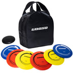 Disc Golf Set - Driver, Mid-Range And Putter Discs With Disc Golf Bag For Outdoor And Backyard, Comfortable Plastic, 6 Pack