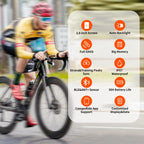 Coospo Bike Computer Wireless Gps,Bike Speedometer With Auto Backlight, Bluetooth5.0 Ant Cycling Gps Computer,Bicycle Computer W