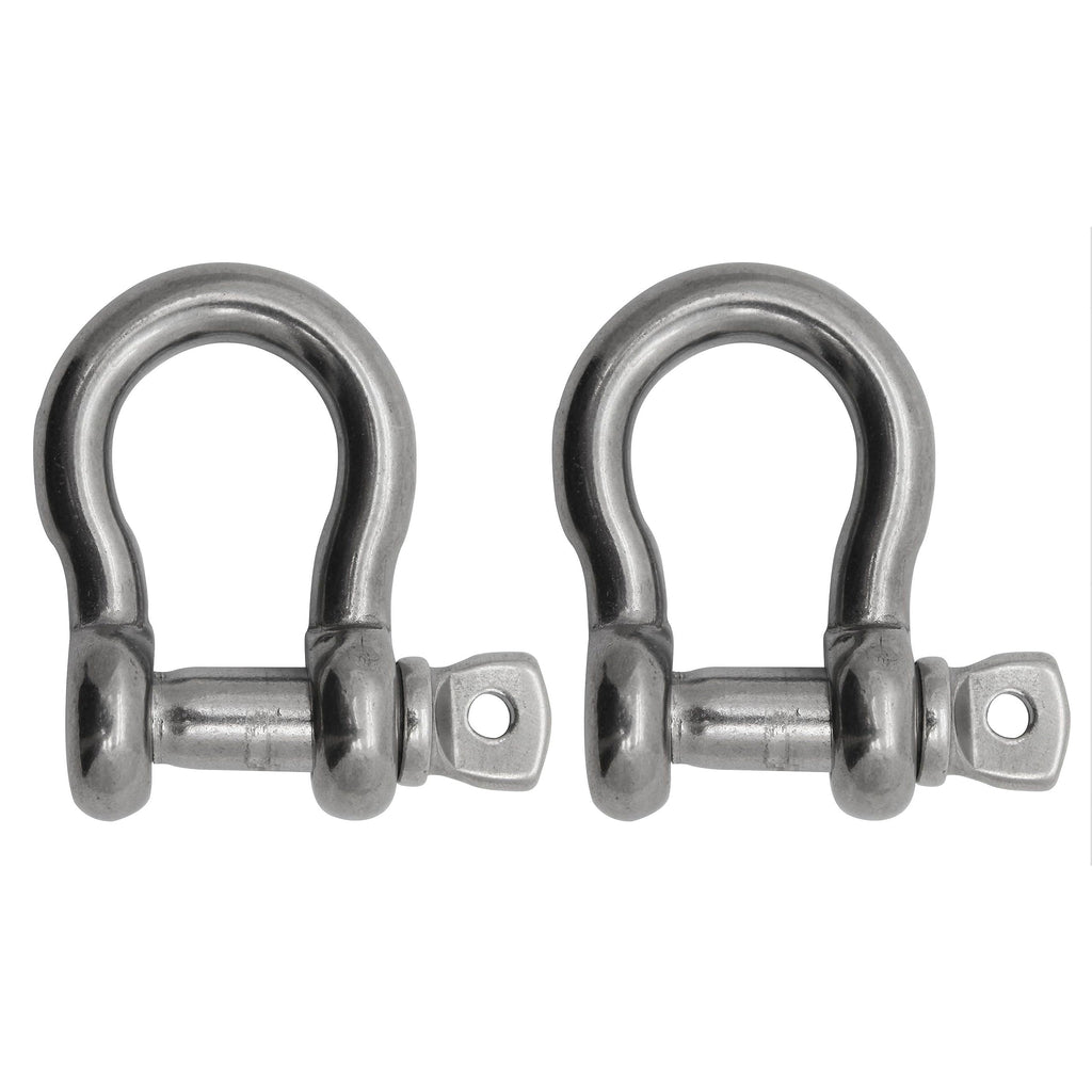 Extreme Max 3006.8324.2 Boattector Stainless Steel Anchor Shackle - 1/2'', 2-Pack